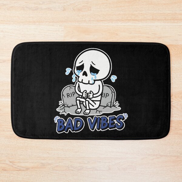 Item preview, Bad Vibes Crying Skeleton Cartoon designed and sold by Taridesign.