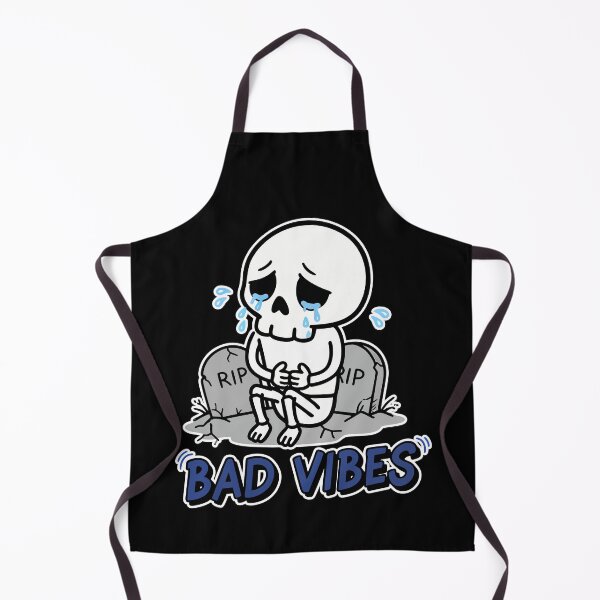 Item preview, Bad Vibes Crying Skeleton Cartoon designed and sold by Taridesign.