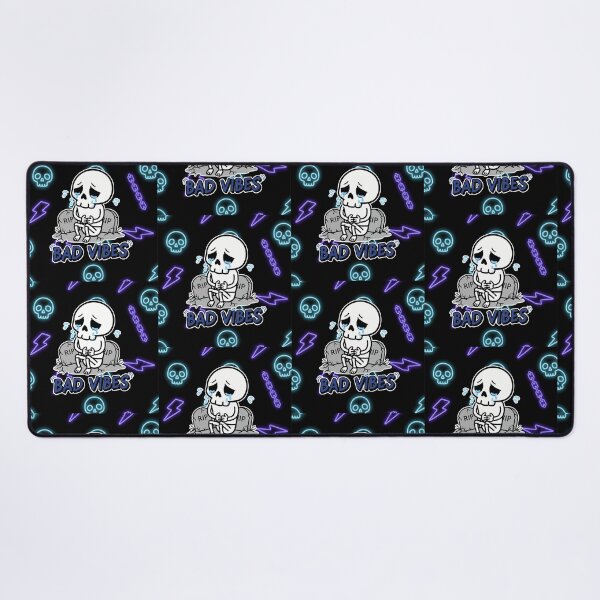 Item preview, Bad Vibes Crying Skeleton Cartoon designed and sold by Taridesign.