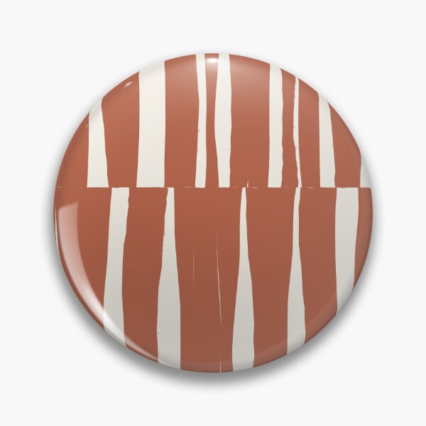 Item preview, Minimal Geometric Rectangles Lines 15 | Terracotta Cream Irregular Hand Drawn Stripes designed and sold by MarleneCanto.