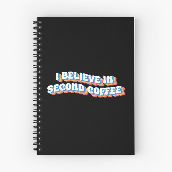Item preview, I Believe in Second Coffee Retro Vintage Coffee Lover Typography designed and sold by Chonkz.