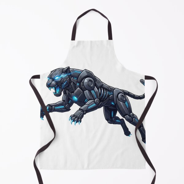 Item preview, Cybernetic Black Panther Roaring Sci-Fi Cyborg Art designed and sold by Rahat3344.