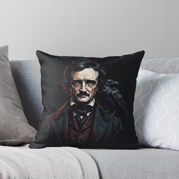 Item preview, Edgar Allan Poe with raven dark portrait designed and sold by Owcomm.