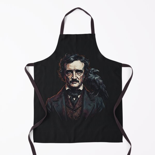 Item preview, Edgar Allan Poe with raven dark portrait designed and sold by Owcomm.