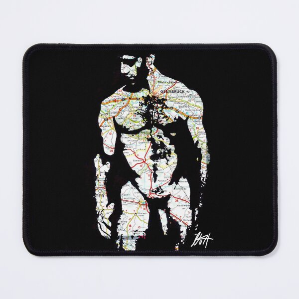 Item preview, Big Muscled Hairy Gay Otter Map Art By NLMKArtStudio designed and sold by NLMKArtStudio.