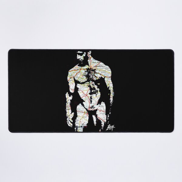 Item preview, Big Muscled Hairy Gay Otter Map Art By NLMKArtStudio designed and sold by NLMKArtStudio.