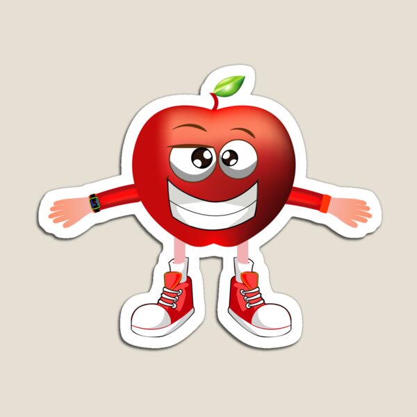 Item preview, Sarcastic Apple Animated Character Boy Version designed and sold by ExpressiveToon.