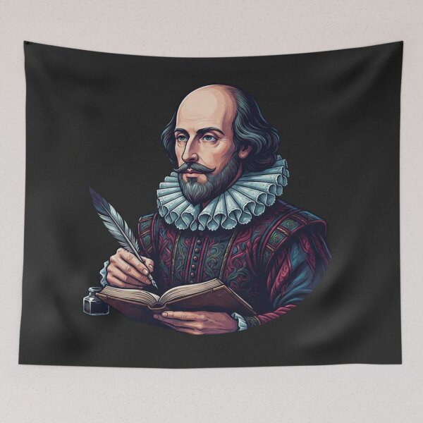 Item preview, William Shakespeare Writing With Quill And Ink designed and sold by Owcomm.