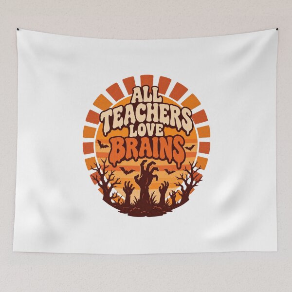 Item preview, All Teachers Love Brains designed and sold by LuveraxArt.