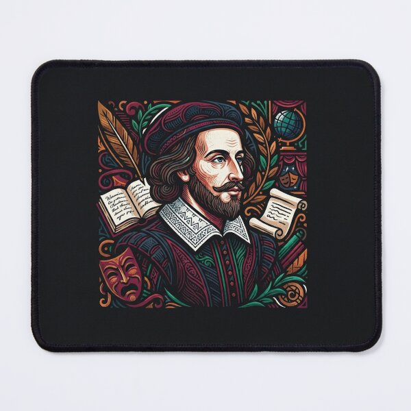 Item preview, William Shakespeare Renaissance Author Portrait Graphic designed and sold by Owcomm.