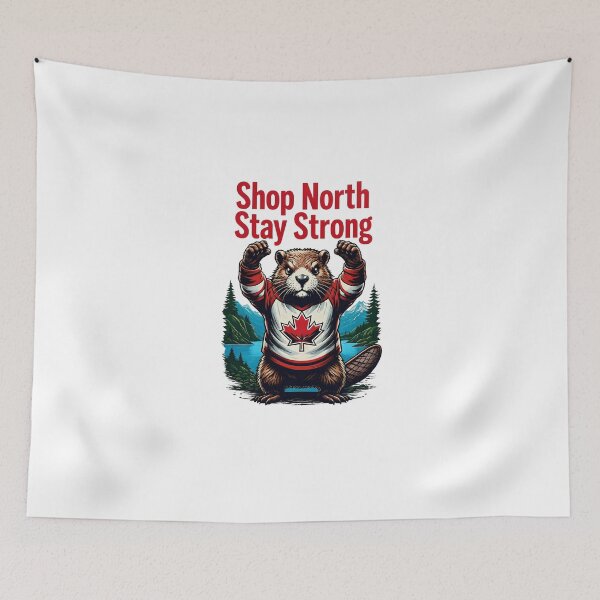 Item preview, Shop North, Stay Strong - Beaver designed and sold by Flowercita.