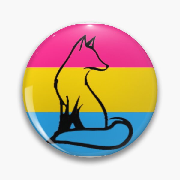 Item preview, Zorro con la bandera del orgullo pansexual designed and sold by TimesTwoAngela.