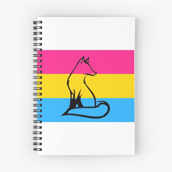 Item preview, Fox with the pan pride flag designed and sold by TimesTwoAngela.