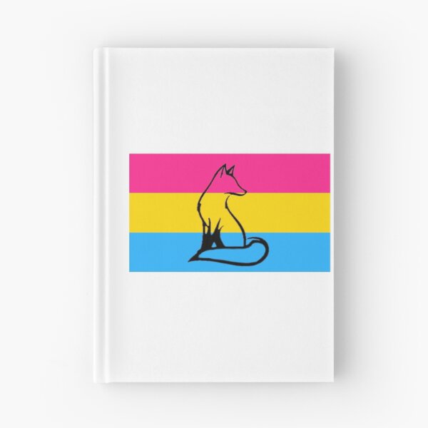 Item preview, Fox with the pan pride flag designed and sold by TimesTwoAngela.