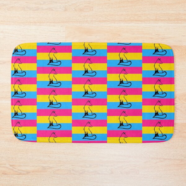 Item preview, Fox with the pan pride flag designed and sold by TimesTwoAngela.