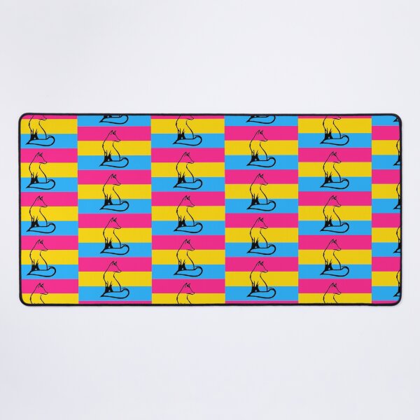 Item preview, Fox with the pan pride flag designed and sold by TimesTwoAngela.