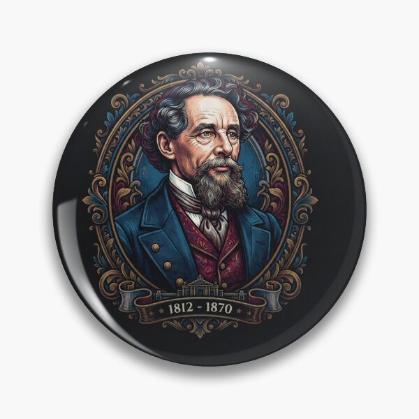 Item preview, Charles Dickens Victorian Vintage Portrait Fine Art designed and sold by Owcomm.