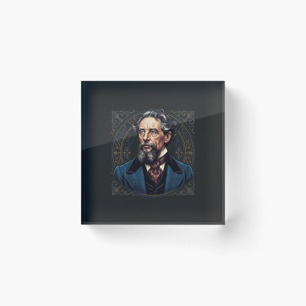 Item preview, Charles Dickens Victorian Era Portrait Illustration designed and sold by Owcomm.