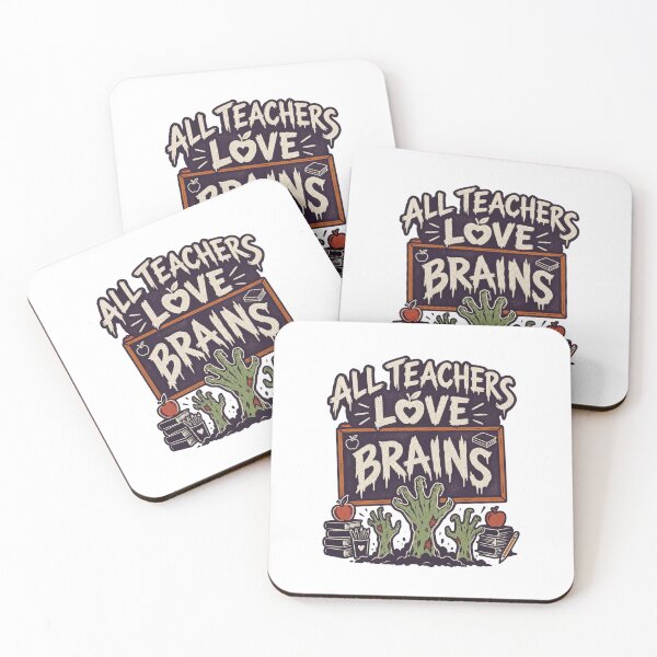 Item preview, All Teachers Love Brains designed and sold by LuveraxArt.