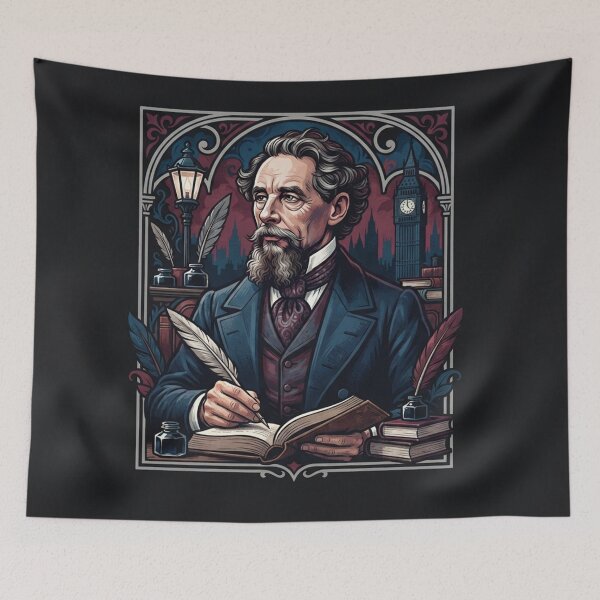 Item preview, Classic Author Charles Dickens Writing Masterpiece designed and sold by Owcomm.