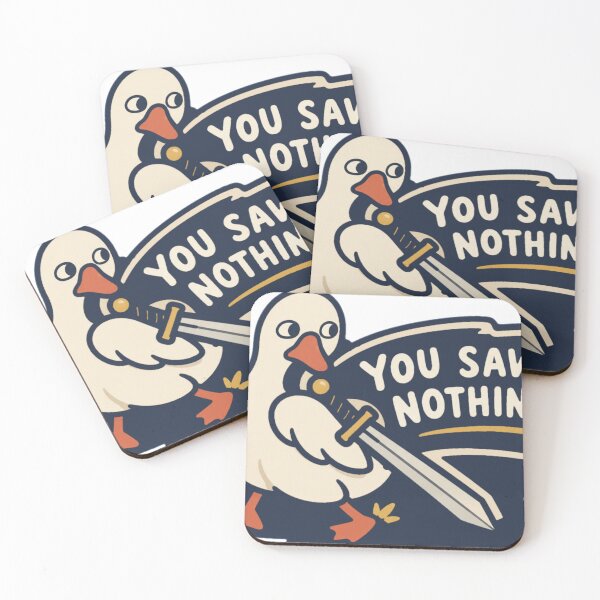 Item preview, You Saw Nothing Sword Goose Meme designed and sold by Nol1ytv.