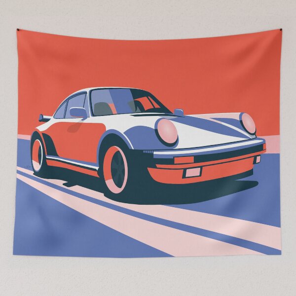 Item preview, Porsche 930 Turbo Pop Art Print designed and sold by blackdogshop.