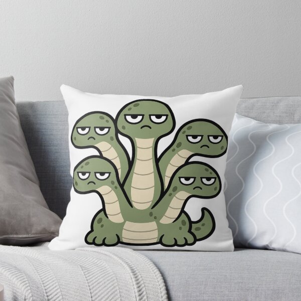Artikelvorschau, Grumpy Hydra | Funny Unimpressed Mythical Monster entworfen und verkauft von Bitchy Little Things.