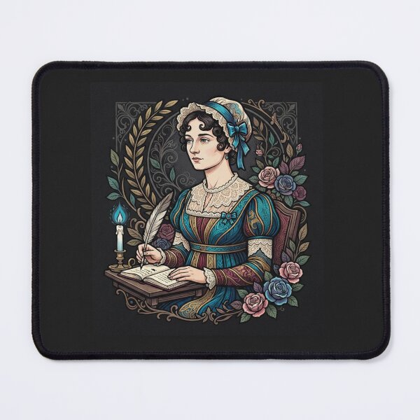 Item preview, Jane Austen Writing With A Feather Pen designed and sold by Owcomm.