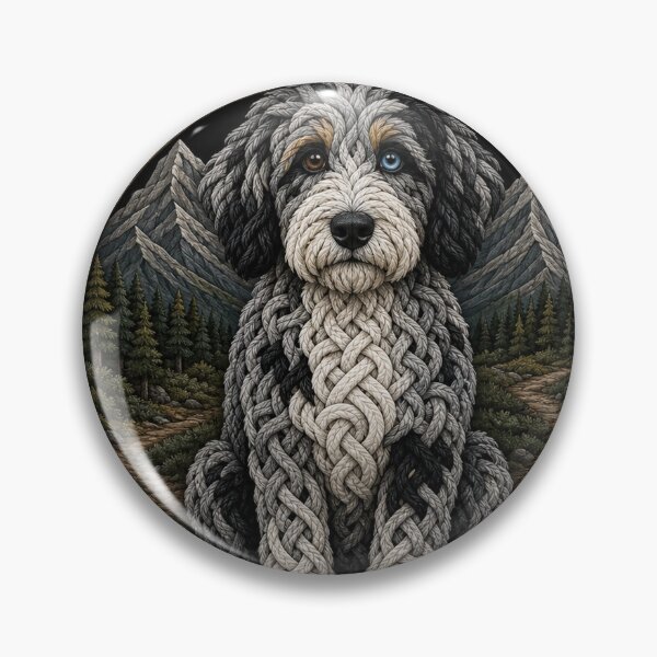 Item preview, Celtic Knot Hiking Aussiedoodle designed and sold by Freckled-Monkey.