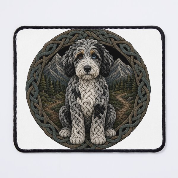 Item preview, Celtic Knot Hiking Aussiedoodle designed and sold by Freckled-Monkey.