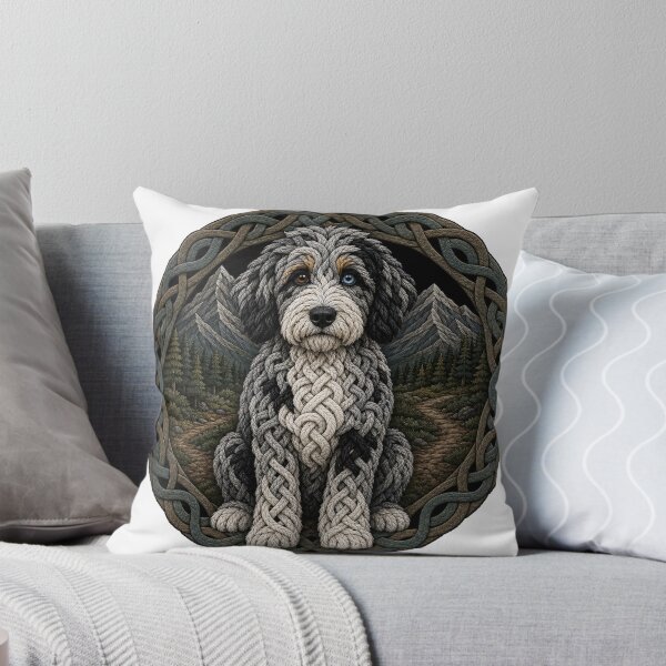 Item preview, Celtic Knot Hiking Aussiedoodle designed and sold by Freckled-Monkey.