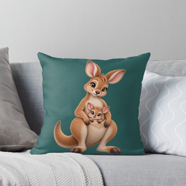 Aperçu de l'œuvre Maman kangourou et son petit – Maman animal australienne créée et vendue par HO•Designs.