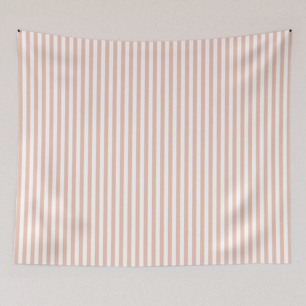 Item preview, Salmon pink and white vertical stripes pattern designed and sold by Karf  ..