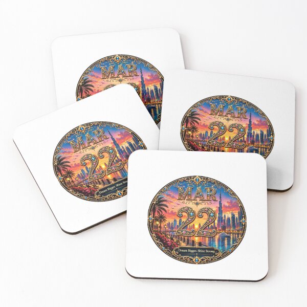 Item preview, March 22 Dubai Skyline Birthday Design designed and sold by LunaMoments.