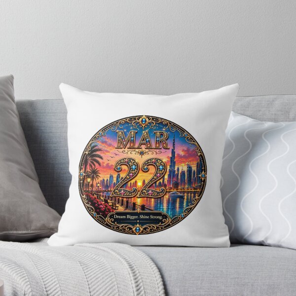 Item preview, March 22 Dubai Skyline Birthday Design designed and sold by LunaMoments.