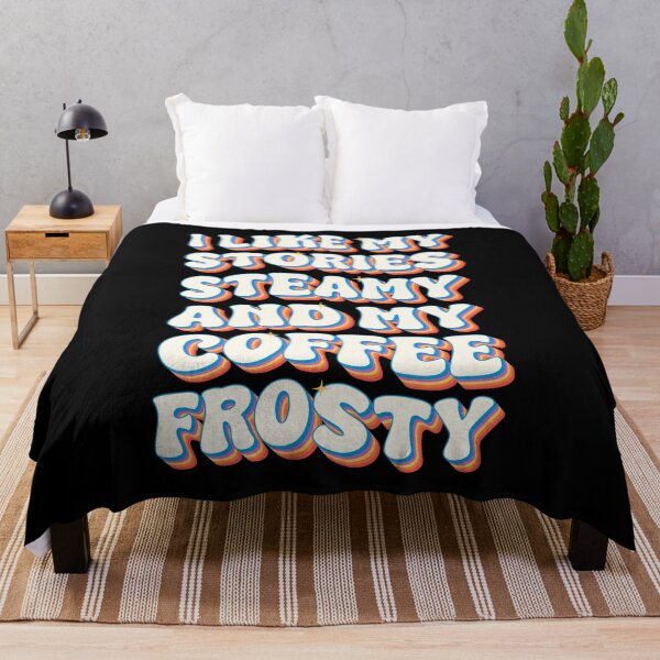Item preview, Retro Book Lover Coffee Quote - Steamy Stories Frosty Coffee Retro Typography designed and sold by Chonkz.