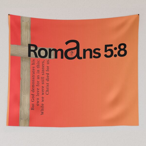 Item preview, Graphic Design - Romans 5:8 (landscape) designed and sold by Boy and Belugee.