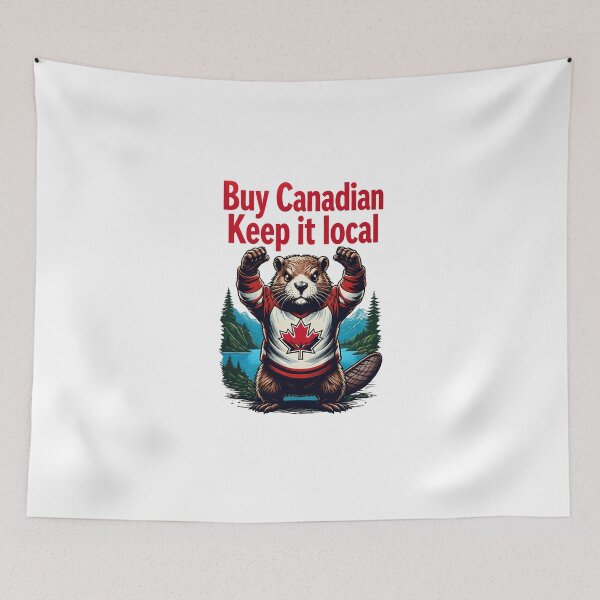 Item preview, Buy Canadian, Keep it Local  - Beaver designed and sold by Flowercita.