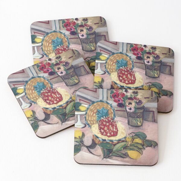 Item preview, Still life with pineapples 1 designed and sold by VeilOfPigments.