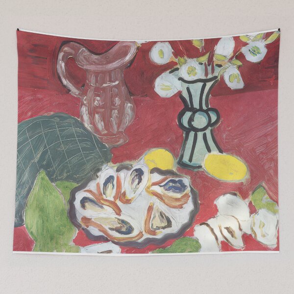 Item preview, Still life with shellfish 1940 designed and sold by VeilOfPigments.