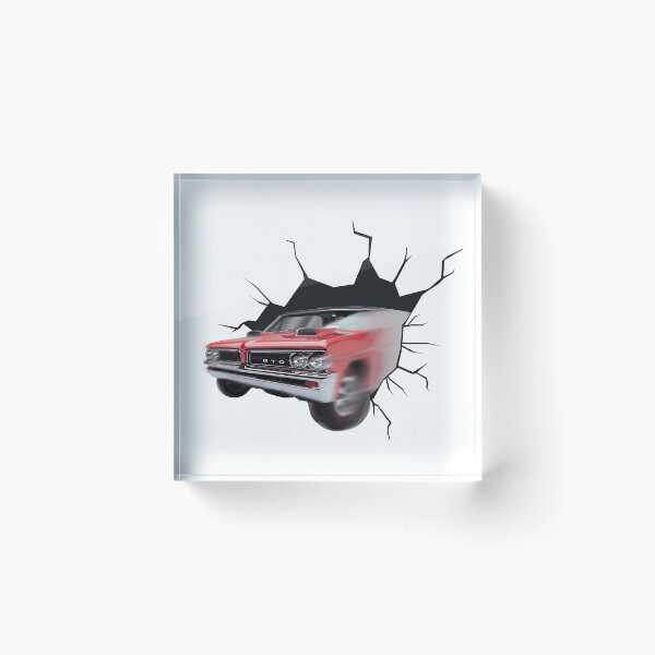 Item preview, FUNNY CLASSIC CARS, VINTAGE RED 1964 GTO, AMERICAN MUSCLE CARS designed and sold by classic car craze.