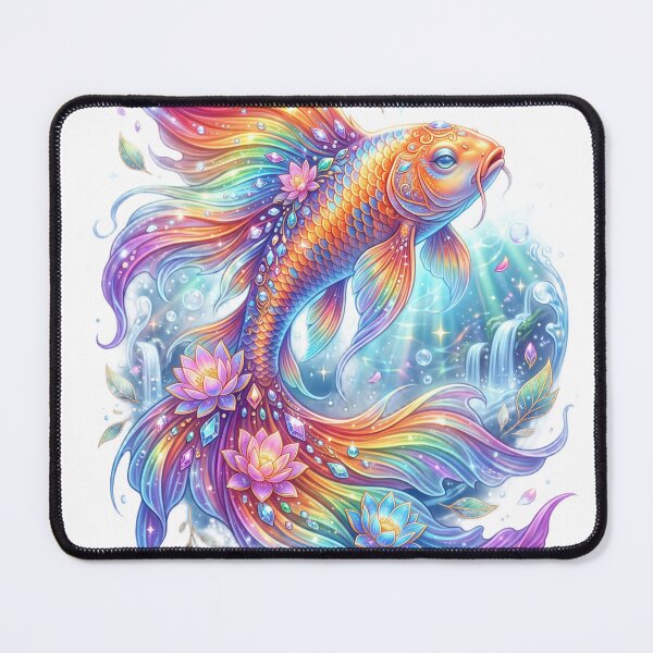 Item preview, Mystical koi fish rainbow fins designed and sold by kidoramagic.