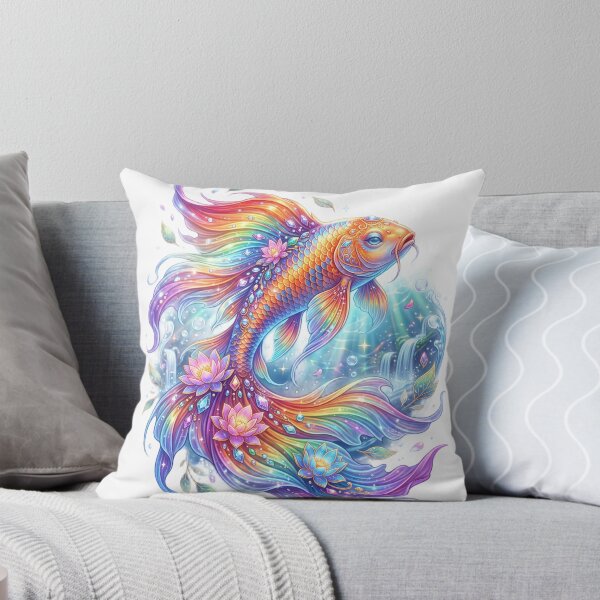 Item preview, Mystical koi fish rainbow fins designed and sold by kidoramagic.