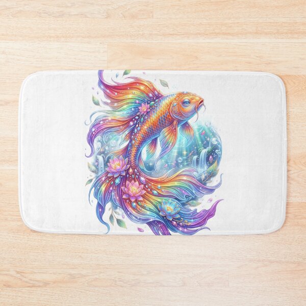 Item preview, Mystical koi fish rainbow fins designed and sold by kidoramagic.