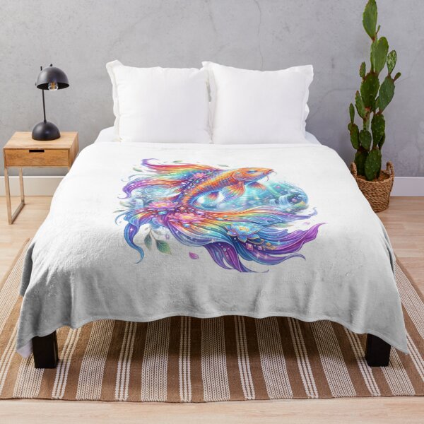 Item preview, Mystical koi fish rainbow fins designed and sold by kidoramagic.