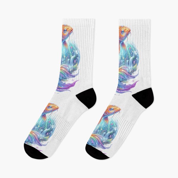 Item preview, Mystical koi fish rainbow fins designed and sold by kidoramagic.