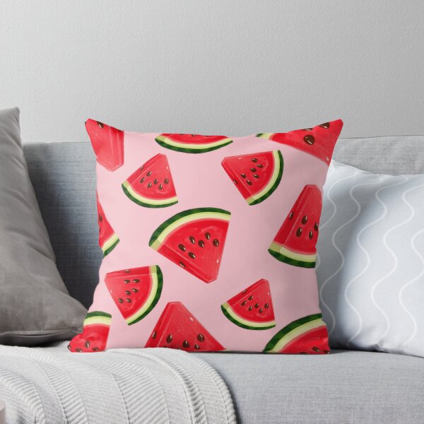 Item preview, Cute Pink Watermelon Pattern | Summer Fruit Illustration Print designed and sold by mashumallow.