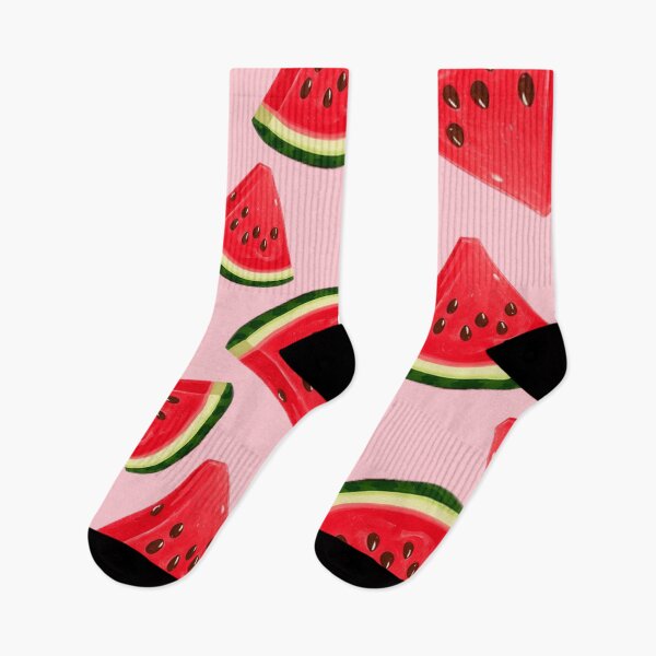 Item preview, Cute Pink Watermelon Pattern | Summer Fruit Illustration Print designed and sold by mashumallow.