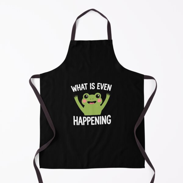Item preview, What is Even Happening Funny Frog Meme designed and sold by PatternFariss.