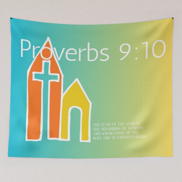 Item preview, Graphic Design - Prverbs 9:10 The Fear of The Lord is The Beginning of Wisdom designed and sold by Boy and Belugee Studio.